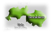 Mapa de la comarca Tierra de Barros