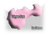 Mapa de la comarca de Las Vegas Altas