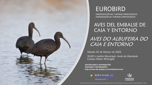 Eurobird. Programa de dinamización de turismo ornitológico: Aves del embalse de Caia y su entorno