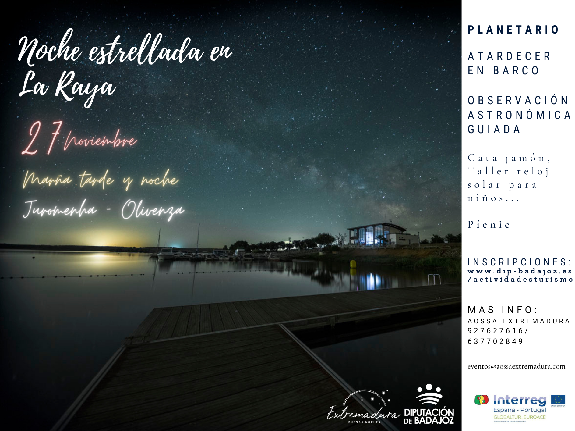 Portada Globaltur. Experiencias astroturísticas transfronterizas: Noche estrellada en La Raya