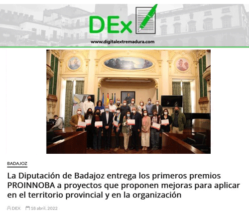 Noticia en Digital Extremadura