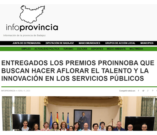 Noticia en Info Provincia