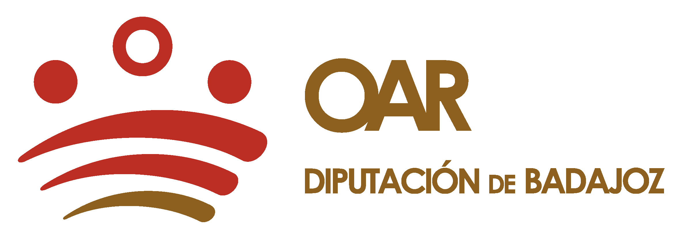 Logo Organismo Autónomo de Recaudación. Diputacion de Badajoz Horizontal