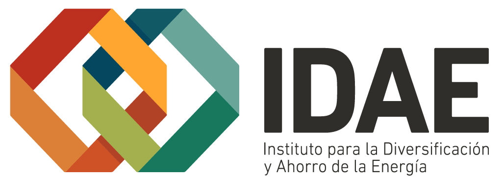 Logo Instituto para la Diversificación y Ahorro de la Energía (IDAE)