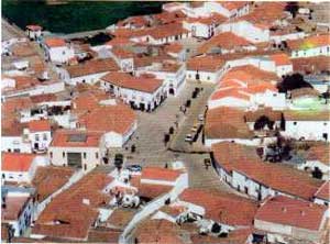 Foto: Vista aérea de Calzadilla de los Barros