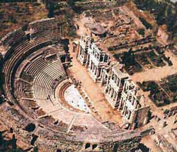 Foto: Vista aérea del Teatro Romano