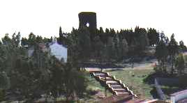 Foto: Vista de la situación del Castillo de Miramontes