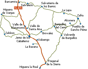 Mapa de la comarca