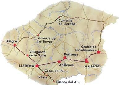 Mapa de la comarca