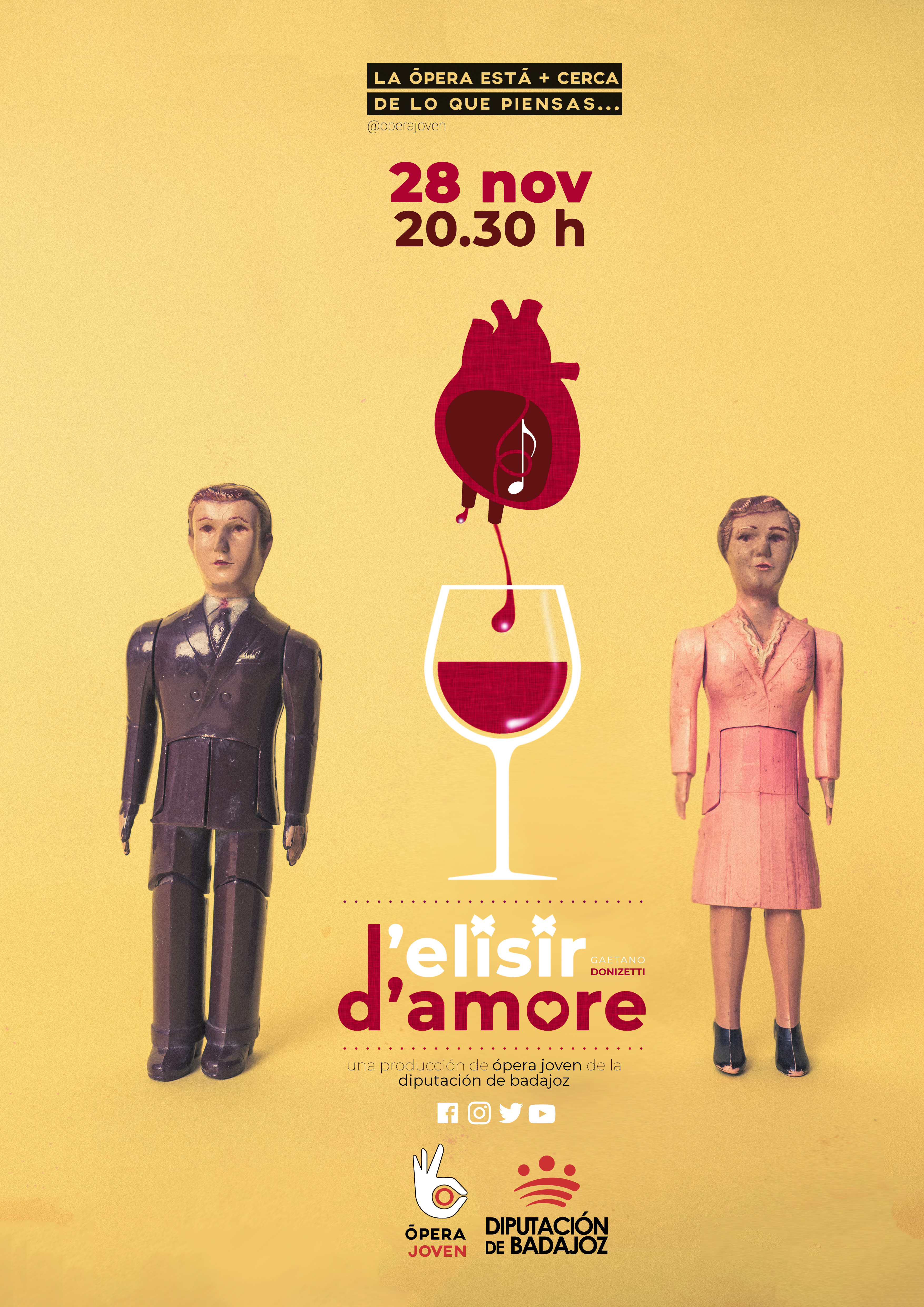 L'elisir D'amore - Cartel opera en 2019