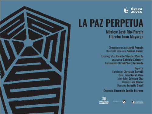 La Paz Perpetua - Cartel opera con reparto