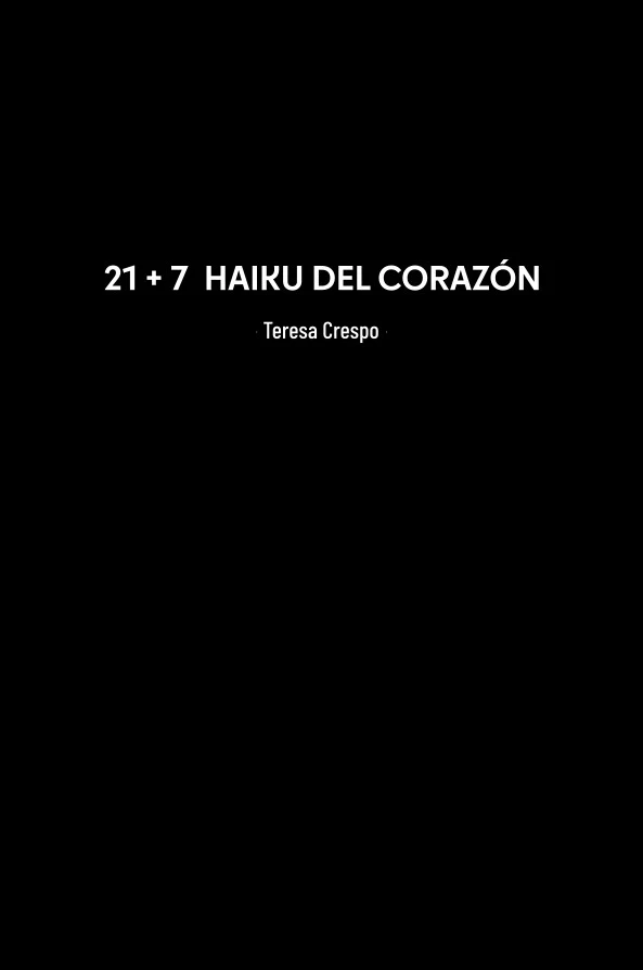 21+7 Haiku del corazón